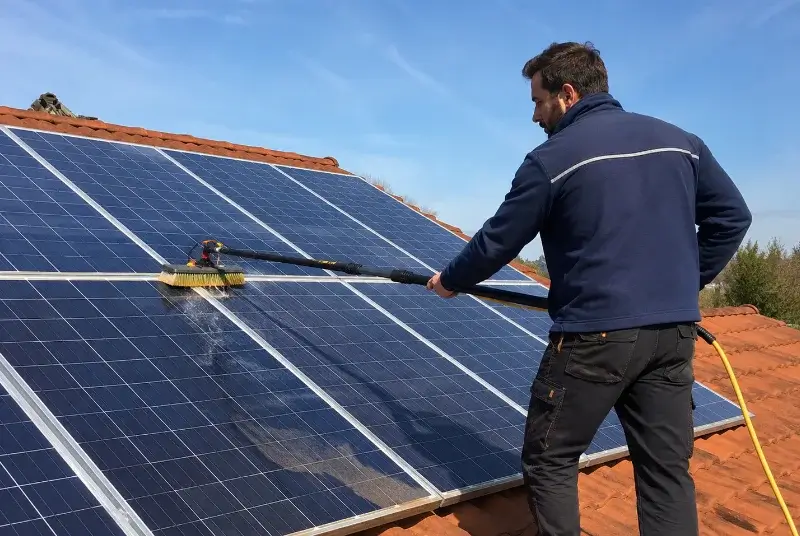 Nettoyage et entretien de panneaux solaires à Toufflers